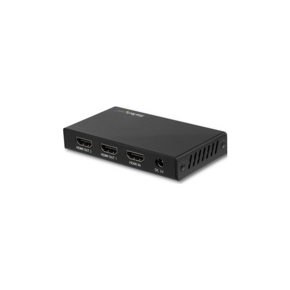 A large main feature product image of Startech 2 Port HDMI Splitter - 4K 60Hz - HDR - HDMI 2.0