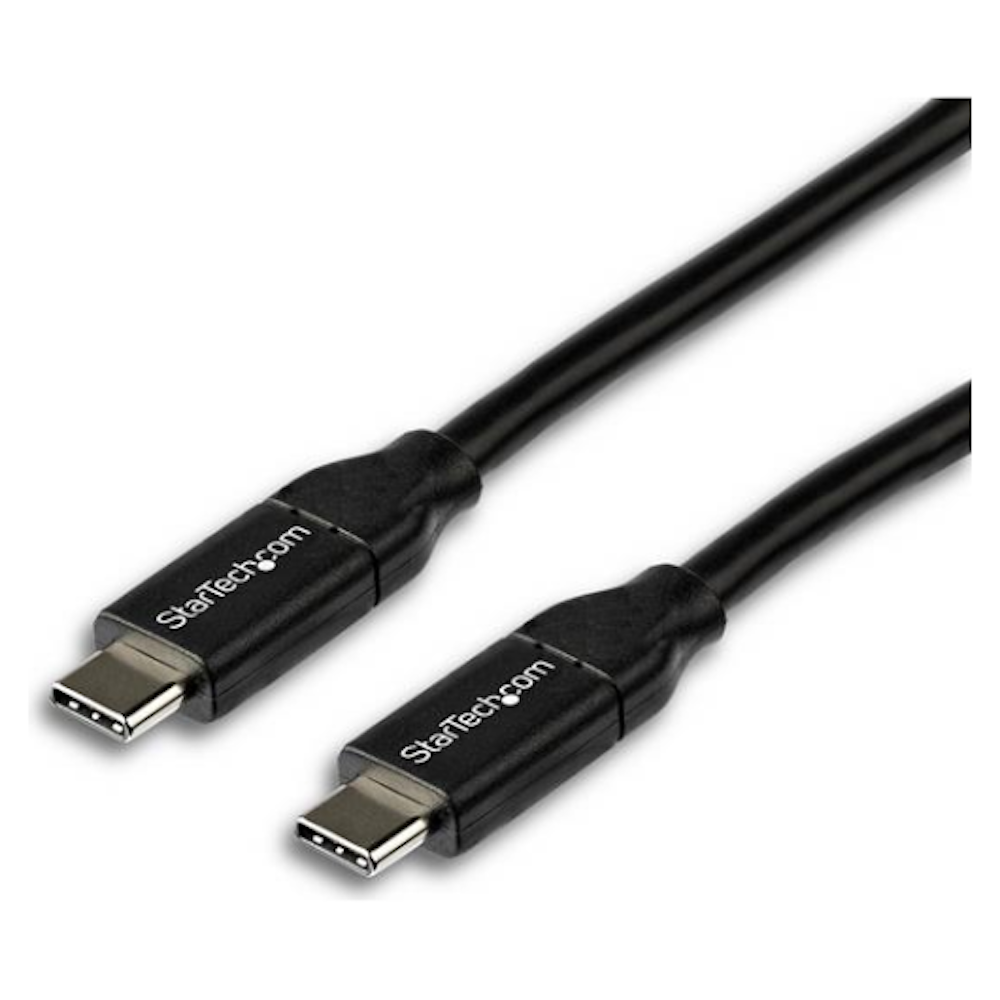 A large main feature product image of Startech 2m USB C to USB C Cable w/ 5A PD - USB 2.0 USB-IF Certified