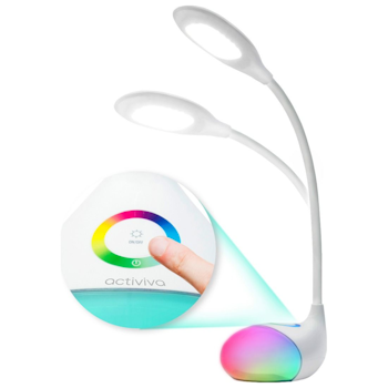 Product image of mBeat ACTIVIVA LED Desk Lamp With RGB Colour Changing Edge Light - Click for product page of mBeat ACTIVIVA LED Desk Lamp With RGB Colour Changing Edge Light
