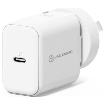 Product image of ALOGIC USB Type-C Wall Charger 18W with Power Delivery – White - Click for product page of ALOGIC USB Type-C Wall Charger 18W with Power Delivery – White
