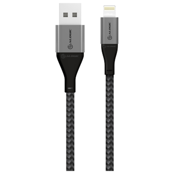 Product image of ALOGIC Super Ultra USB-A to Lightning Cable – 1.5m - Space Grey - Click for product page of ALOGIC Super Ultra USB-A to Lightning Cable – 1.5m - Space Grey