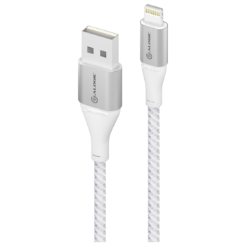 Product image of ALOGIC Super Ultra USB-A to Lightning Cable – 1.5m - Silver - Click for product page of ALOGIC Super Ultra USB-A to Lightning Cable – 1.5m - Silver