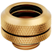 A product image of Corsair Hydro X Series XF Hardline 14mm OD Fitting Four Pack — Gold