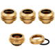 A small tile product image of Corsair Hydro X Series XF Hardline 14mm OD Fitting Four Pack — Gold