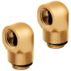 A small tile product image of Corsair Hydro X Series 90° Rotary Adapter Twin Pack — Gold
