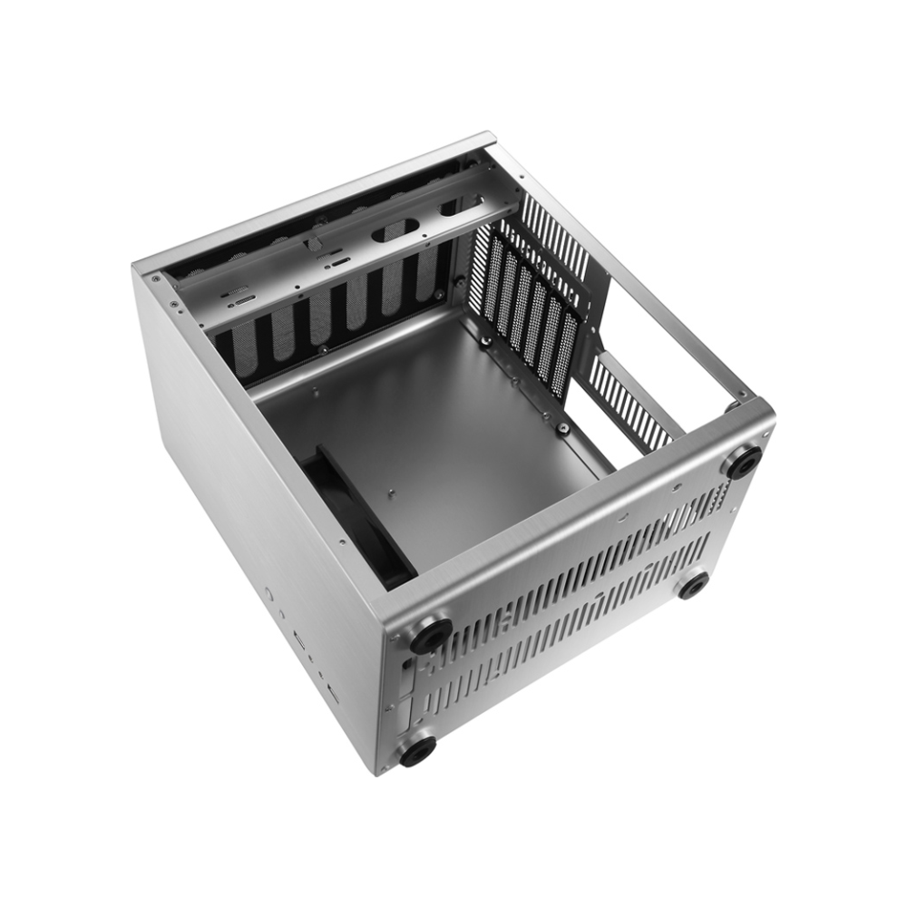 A large main feature product image of Jonsbo RM2 Silver ATX Case