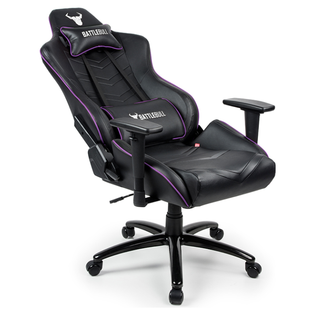A large main feature product image of BattleBull Diversion Gaming Chair - Black/Purple