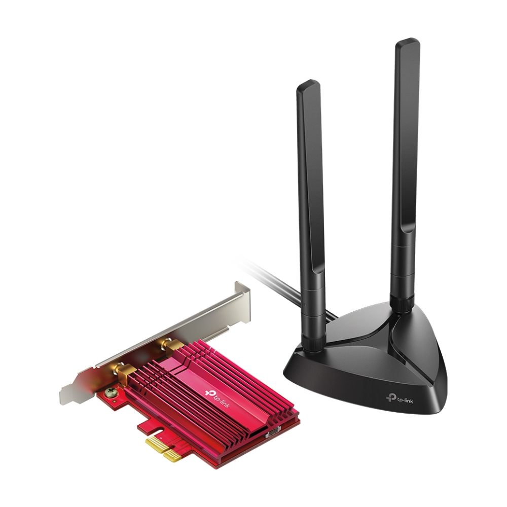 A large main feature product image of TP-Link Archer TX3000E - AX3000 Wi-Fi 6 Bluetooth 5.0 PCIe Adapter