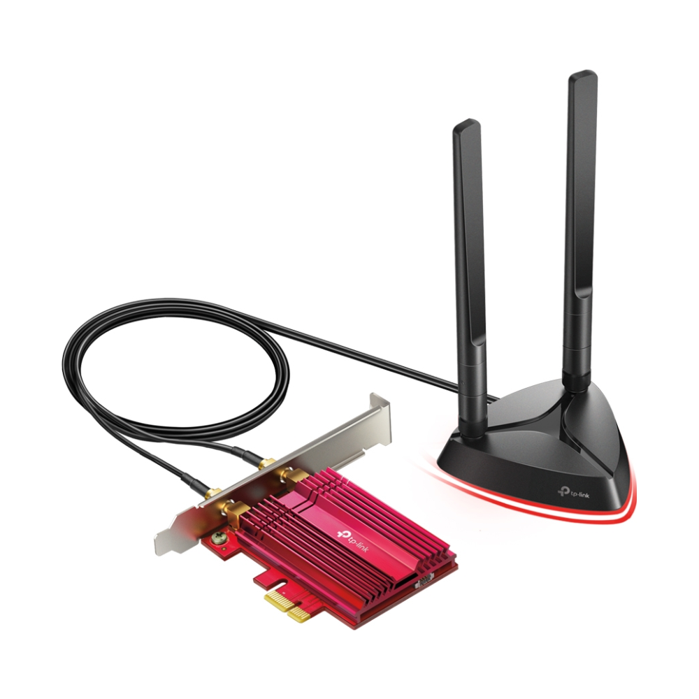 A large main feature product image of TP-Link Archer TX3000E - AX3000 Wi-Fi 6 Bluetooth 5.2 PCIe Adapter