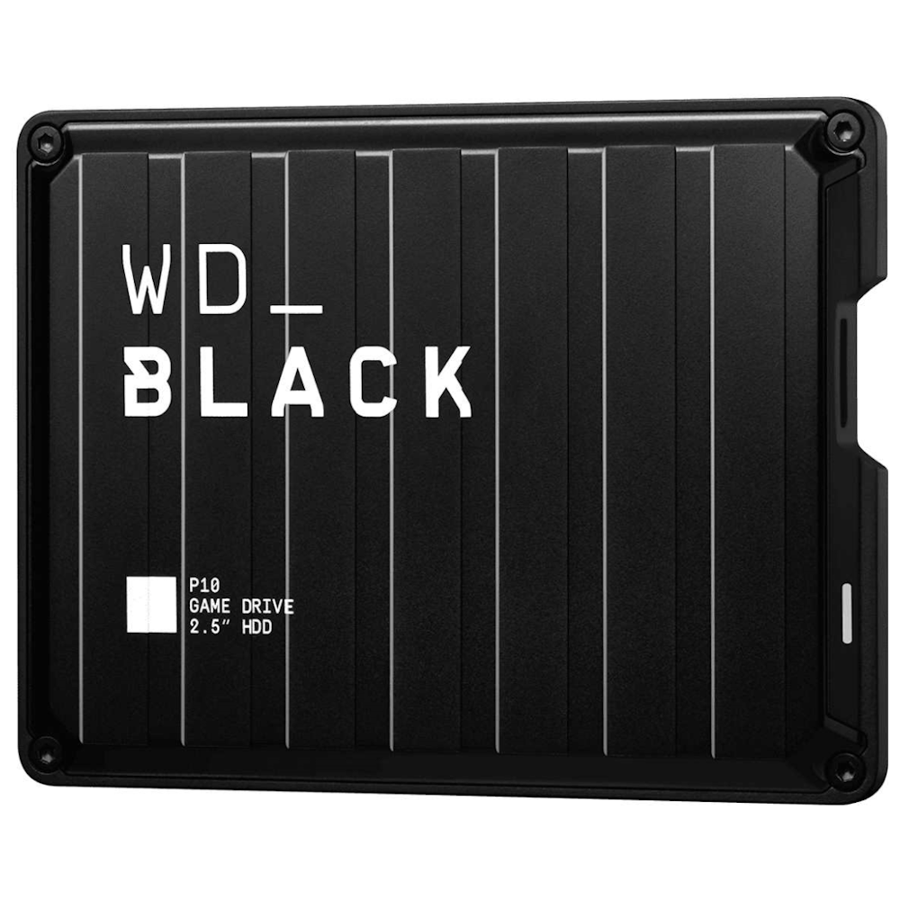 A large main feature product image of WD_BLACK P10 2TB Portable Hard Drive