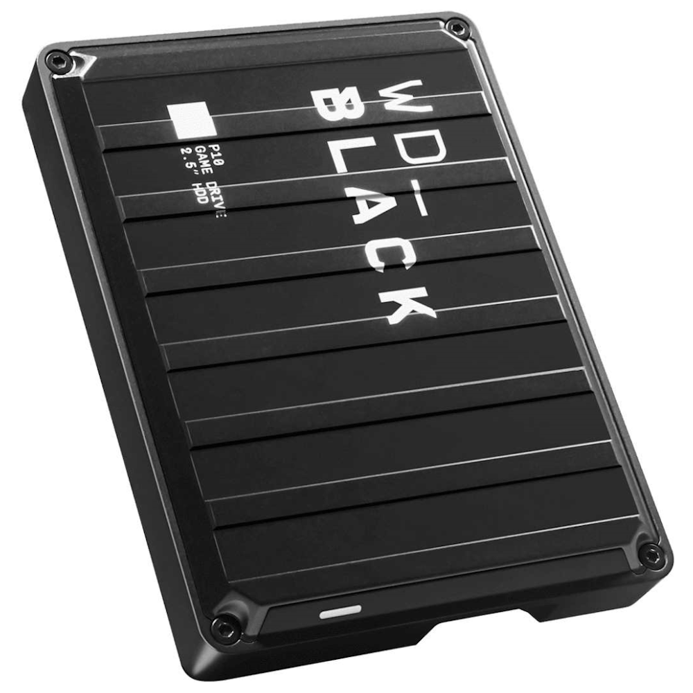 A large main feature product image of WD_BLACK P10 4TB Portable Hard Drive