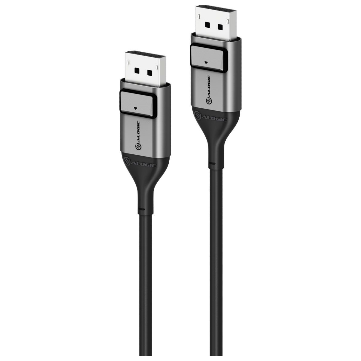 A large main feature product image of ALOGIC Ultra 8K DisplayPort to DisplayPort V1.4 Cable - 1m