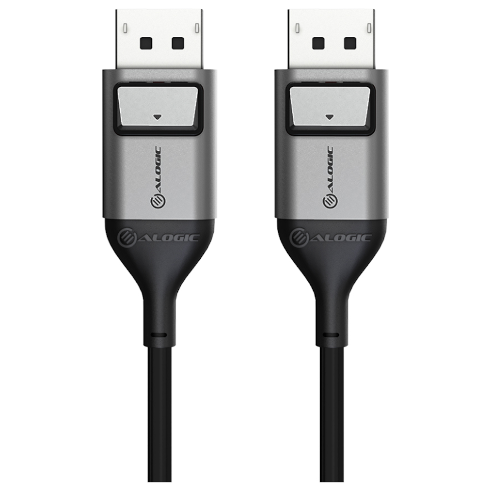A large main feature product image of ALOGIC Ultra 8K DisplayPort to DisplayPort V1.4 Cable - 2m
