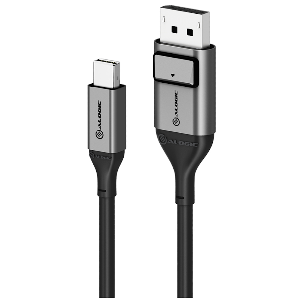 A large main feature product image of ALOGIC Ultra 8K Mini DisplayPort to DisplayPort V1.4 Cable - 1m