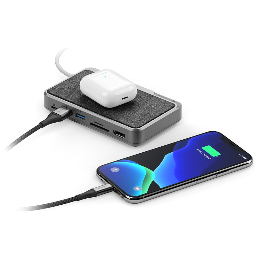 A large main feature product image of ALOGIC All-In-One USB Type-C Hub w/Power Delivery & Wireless Charging
