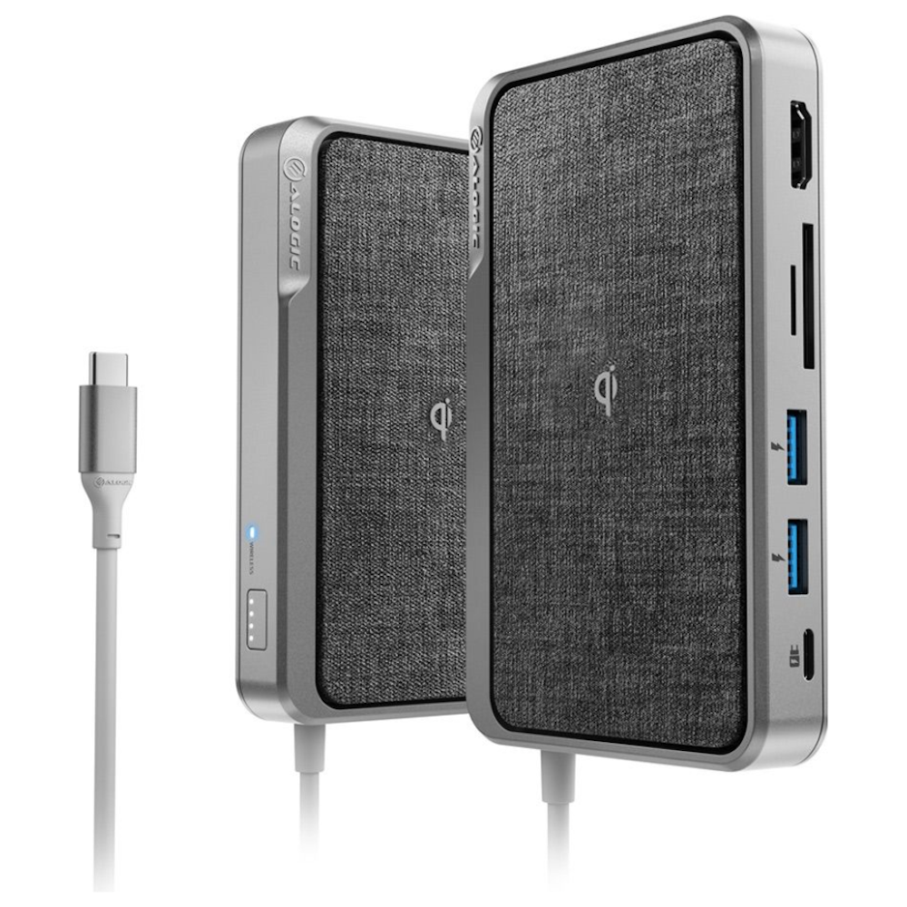 A large main feature product image of ALOGIC All-In-One USB Type-C Hub w/Power Delivery & Wireless Charging