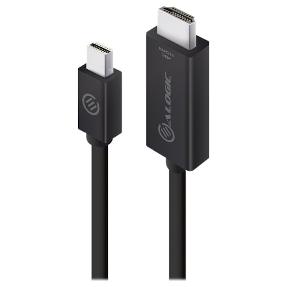 A large main feature product image of ALOGIC Elements ACTIVE 2m Mini DisplayPort to HDMI Cable with 4K@60Hz Support -  Male to Male