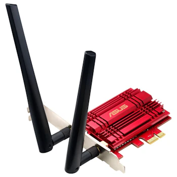 Product image of ASUS PCE-AC56 802.11ac Dual-Band Wireless-AC1300 PCIe Adapter - Click for product page of ASUS PCE-AC56 802.11ac Dual-Band Wireless-AC1300 PCIe Adapter