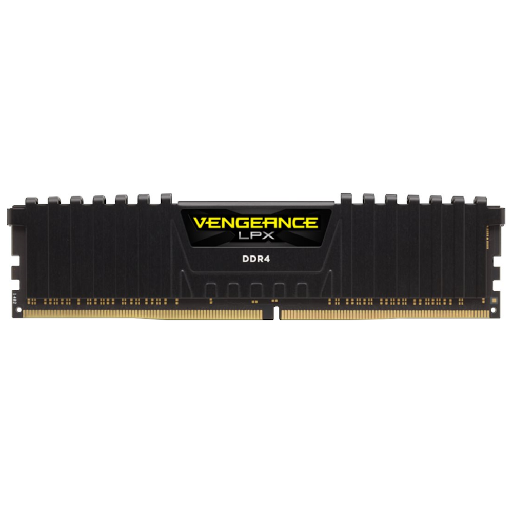 A large main feature product image of Corsair 8GB Kit (2x4GB) DDR4 Vengeance LPX C14 2400MHz - Black