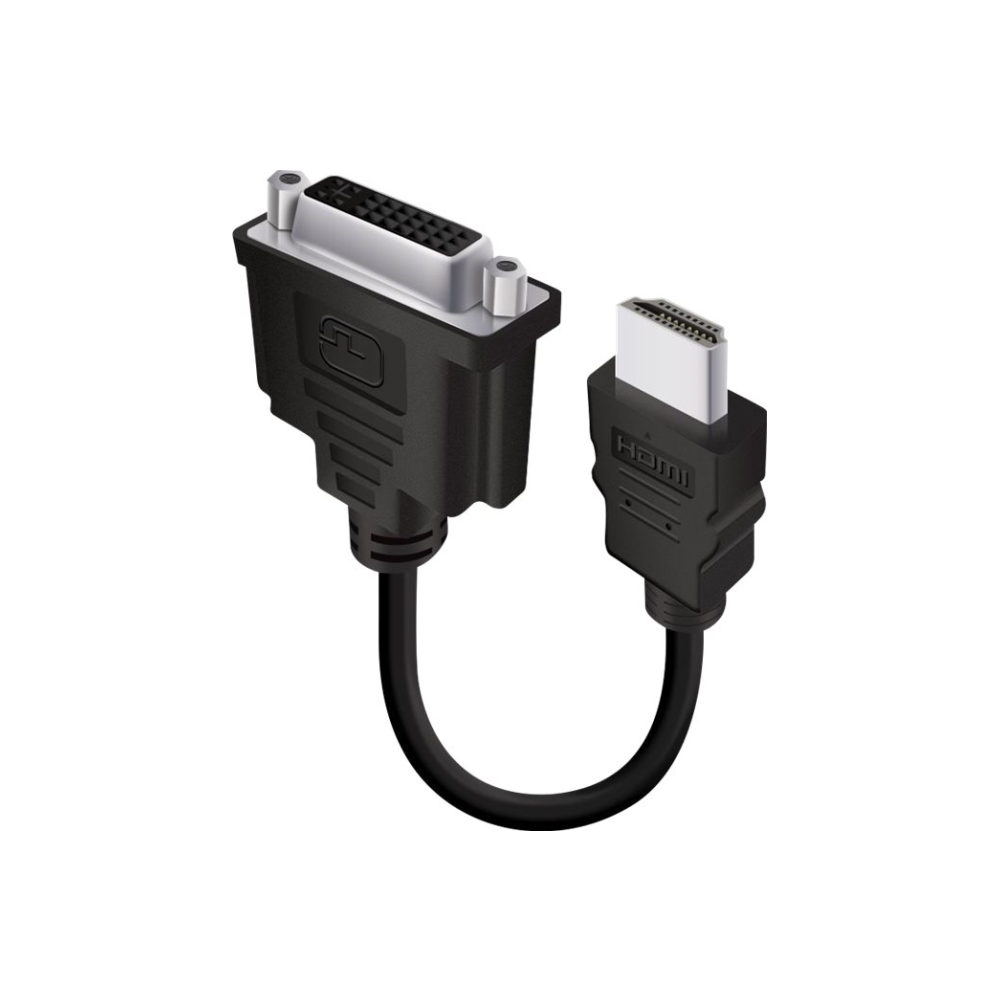 A large main feature product image of ALOGIC 15cm HDMI to DVI-D Adapter Cable