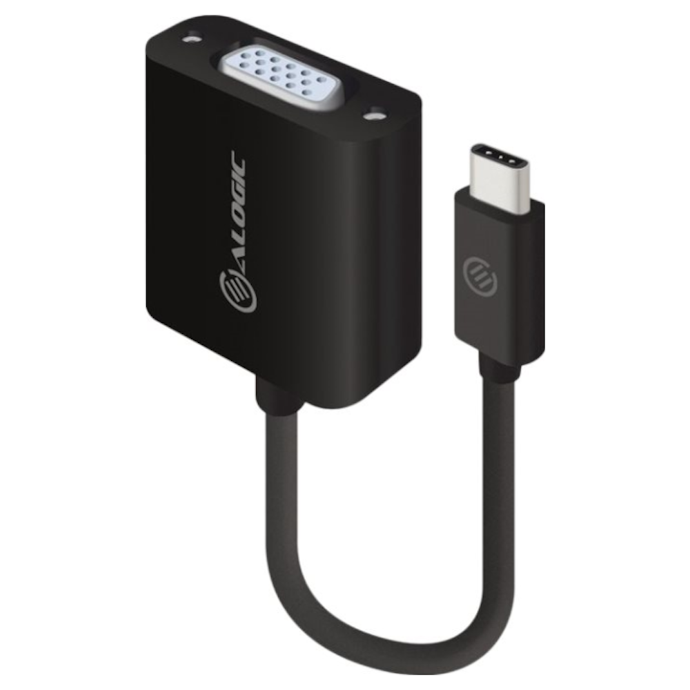 A large main feature product image of ALOGIC 10cm USB Type-C to VGA Adapter 