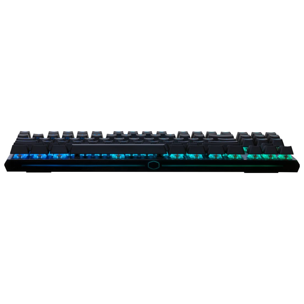 A large main feature product image of Cooler Master MasterKeys MK730 RGB Mechanical TKL Keyboard (MX Red)