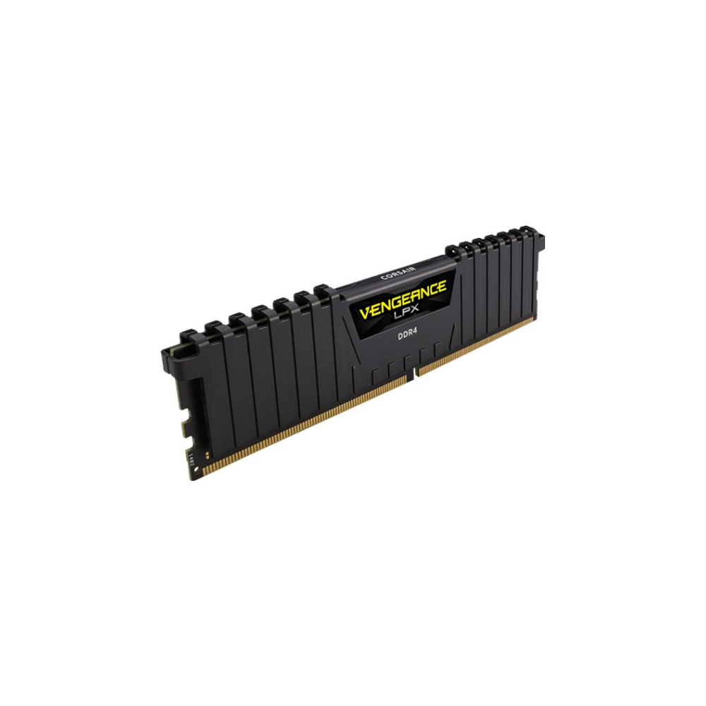 A large main feature product image of Corsair 8GB Single (1x8GB) DDR4 Vengeance LPX C16 2666MHz - Black