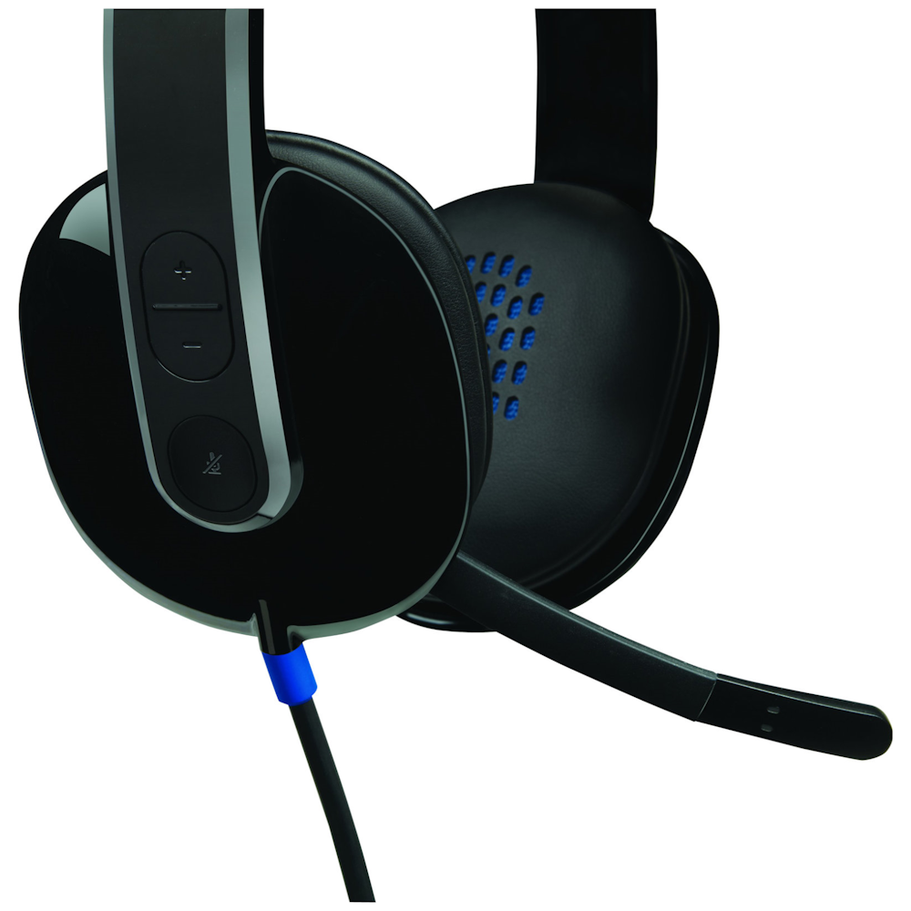 A large main feature product image of Logitech H540 Black USB Headset