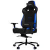 A product image of Vertagear Racing Series P-Line PL4500 Coffee Fiber with Silver Embroirdery Gaming Chair Black/Blue Edition(LED/RGB Upgradable)