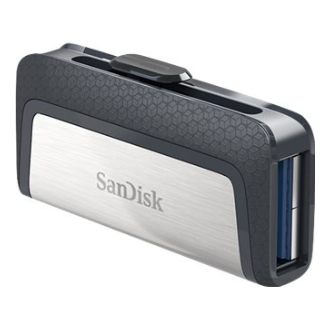 A large main feature product image of SanDisk Ultra Dual Drive USB 3.1 Type-C/A Flash Drive - 64GB