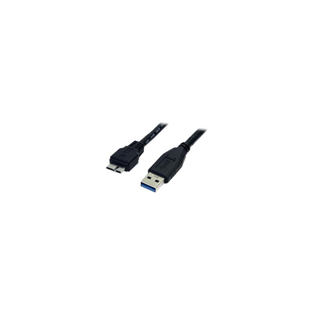 A large main feature product image of Startech 1.5ft USB 3.0 Micro B Cable - A to Micro B - Black
