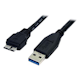 A small tile product image of Startech 1.5ft USB 3.0 Micro B Cable - A to Micro B - Black