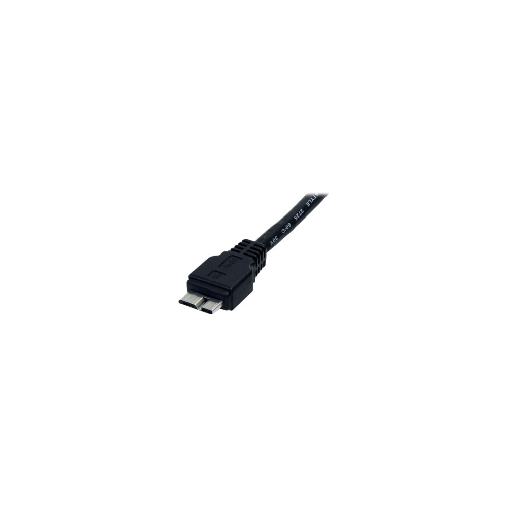 A large main feature product image of Startech 1.5ft USB 3.0 Micro B Cable - A to Micro B - Black