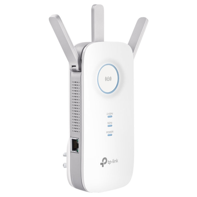 A large main feature product image of TP-Link RE450 - AC1750 Wi-Fi 5 Range Extender