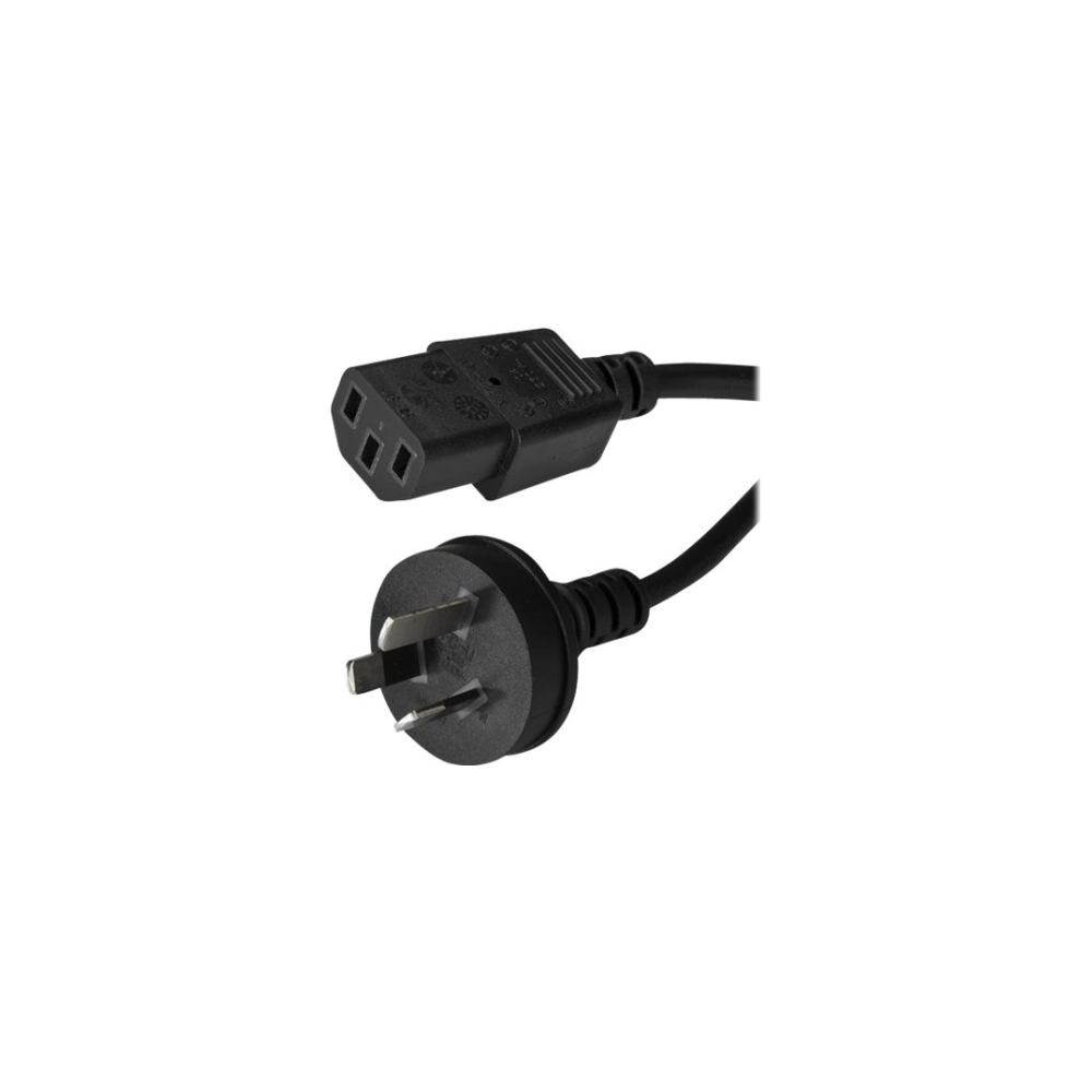 A large main feature product image of Startech 1m 3 ft Power Supply Cord - AS/NZS 3112 to C13