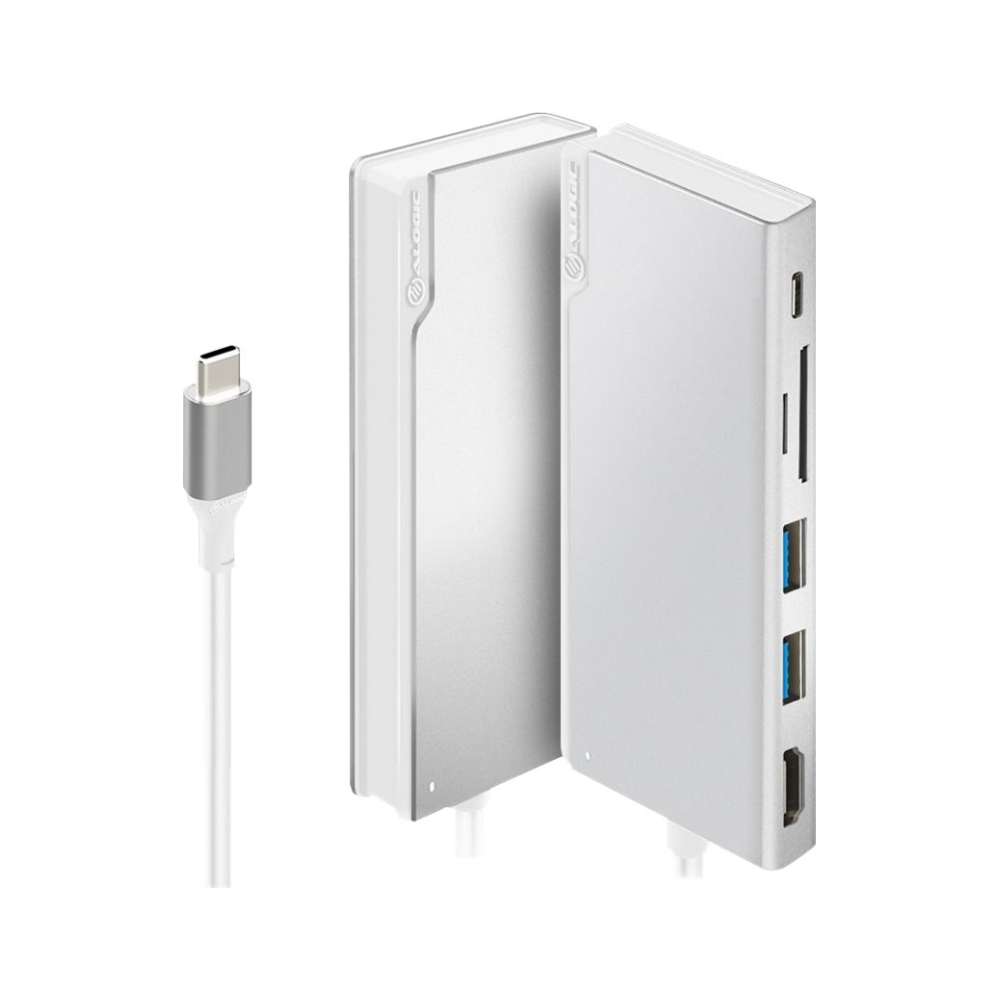 A large main feature product image of ALOGIC Ultra USB Type-C Universal Dock w/Power Delivery - Silver