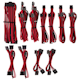 A small tile product image of Corsair Premium Individually Sleeved PSU Cables Pro Kit Type 4 Gen 4 (Black/Red)
