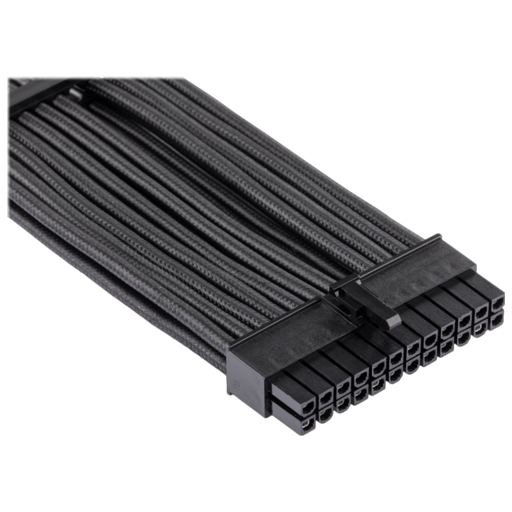 A large main feature product image of Corsair Premium Individually Sleeved PSU Cables Pro Kit Type 4 Gen 4 (Black)