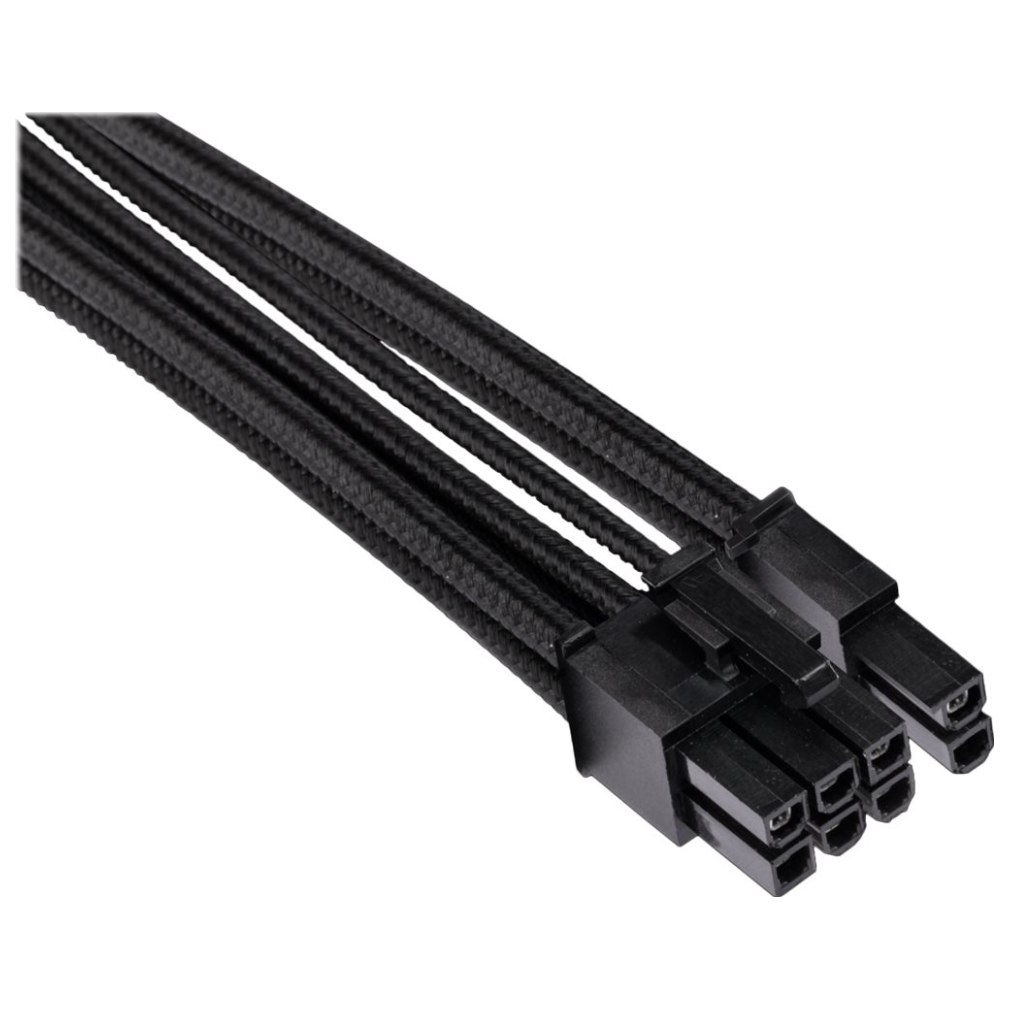 A large main feature product image of Corsair Premium Individually Sleeved PSU Cables Pro Kit Type 4 Gen 4 (Black)