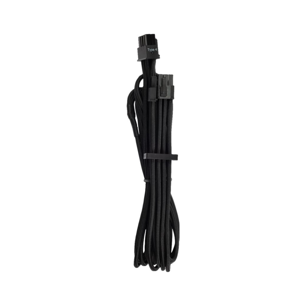 A large main feature product image of Corsair Premium Individually Sleeved PSU Cables Pro Kit Type 4 Gen 4 (Black)