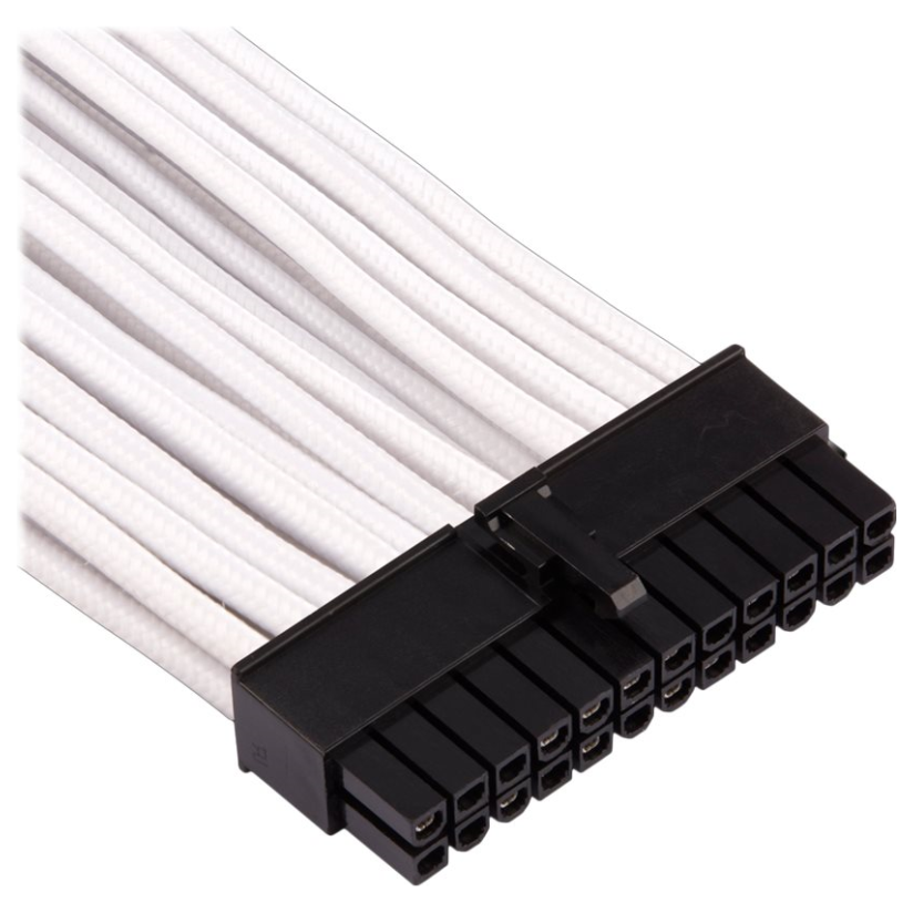 A large main feature product image of Corsair Premium Individually Sleeved PSU Cables Pro Kit Type 4 Gen 4 (White)