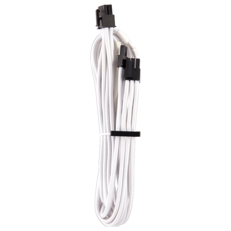 A large main feature product image of Corsair Premium Individually Sleeved PSU Cables Pro Kit Type 4 Gen 4 (White)