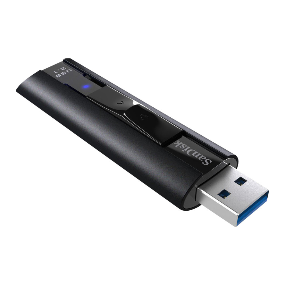 A large main feature product image of SanDisk Extreme Pro 256GB USB3.2 Solid State Flash Drive