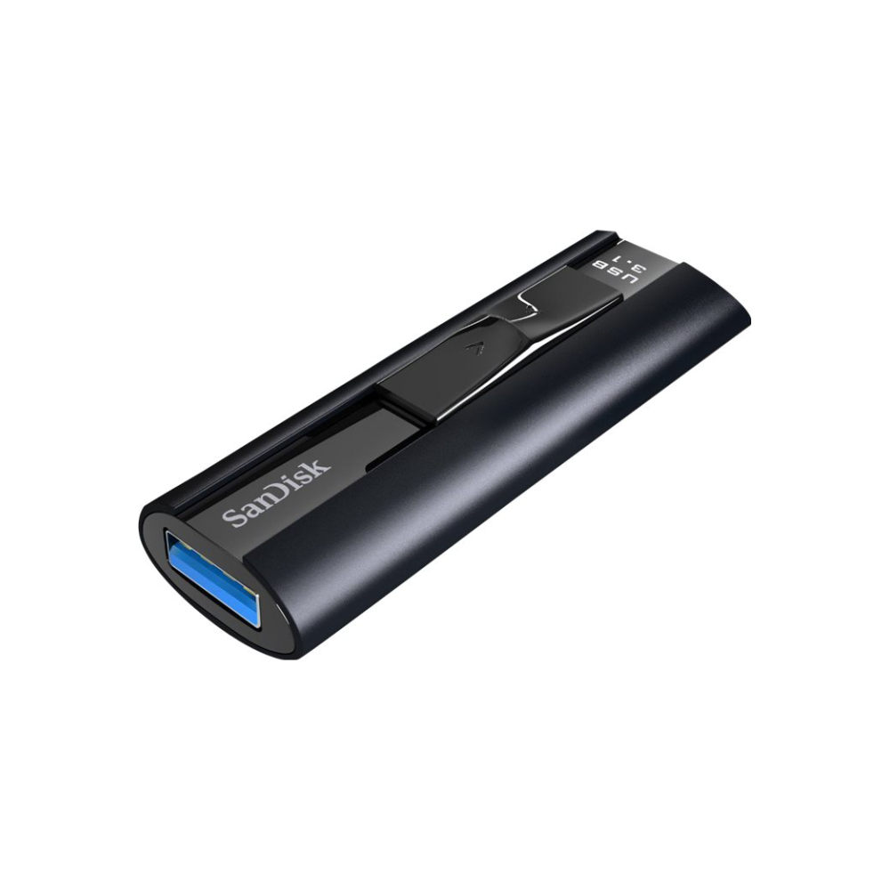 A large main feature product image of SanDisk Extreme Pro 256GB USB 3.2 Gen 1 Type-A Flash Drive