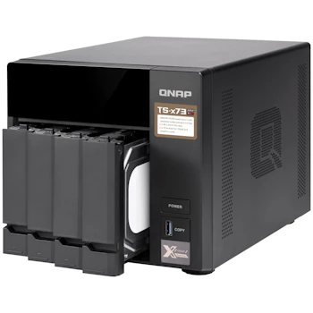 Product image of QNAP TS-473 3.4Ghz 4GB 4 Bay NAS Enclosure - Click for product page of QNAP TS-473 3.4Ghz 4GB 4 Bay NAS Enclosure