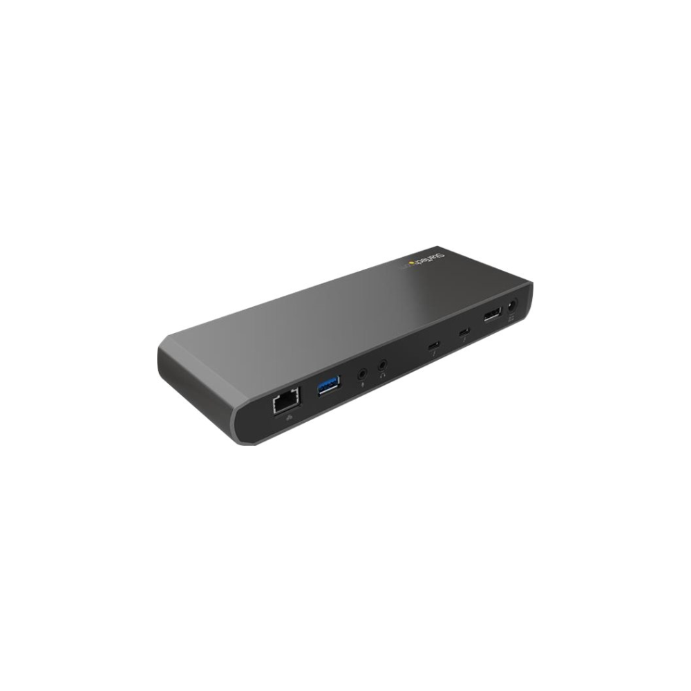 A large main feature product image of Startech Dual 4K Thunderbolt 3 Dock, Mac/Windows - 85W Power Delivery