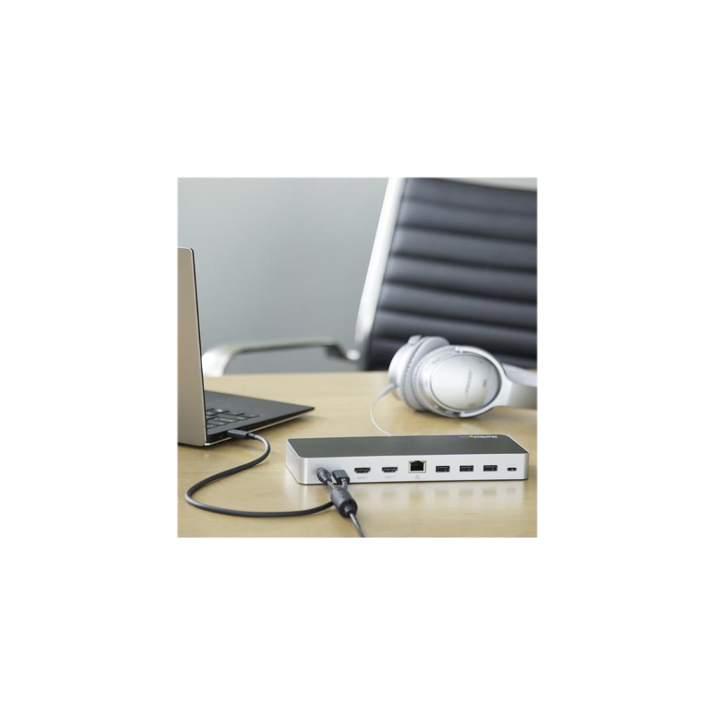 A large main feature product image of Startech Dual Monitor USB C Dock - For Windows - MST - 60W PD - 4K