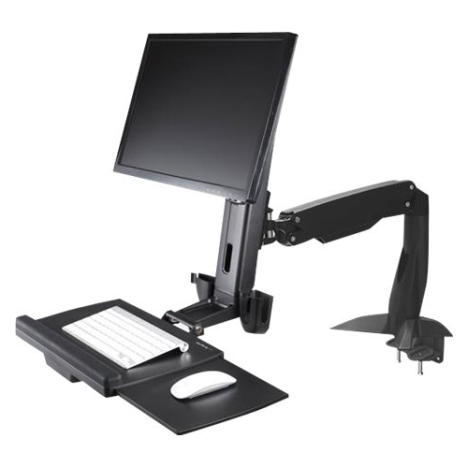 輸入品・未使用】LONG SINGLE ARTICULATING MONITOR ARM WITH GROMMET