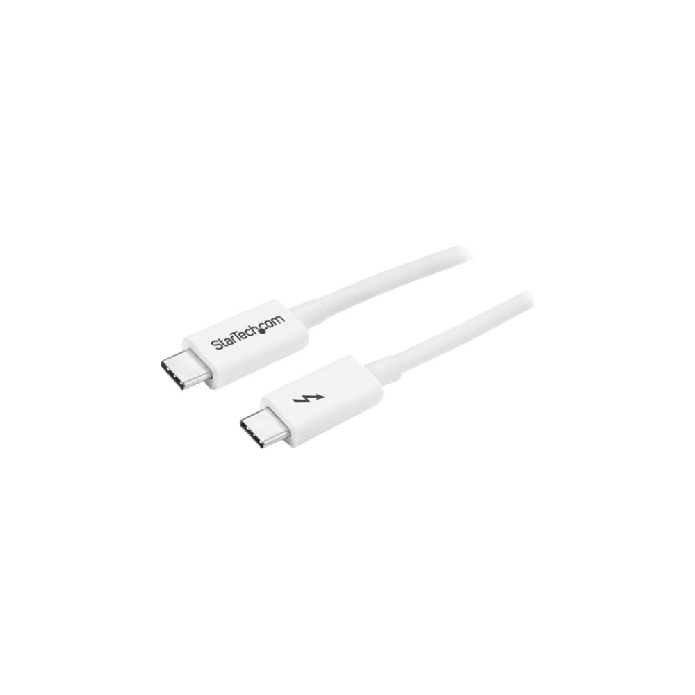 A large main feature product image of Startech 1m Thunderbolt 3 Cable 20Gbps - White - Thunderbolt USB-C DP
