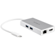 A small tile product image of Startech USB-C Multiport Adapter w/ PD - 4K HDMI GbE USB 3.0 - Silver